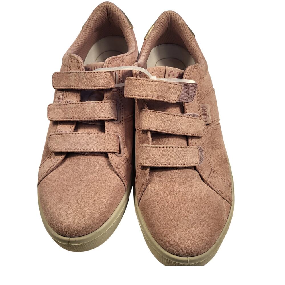 Ryka Viv Classic 2 sneakers pink suede-like material hook-and-loop Women sz 7.5